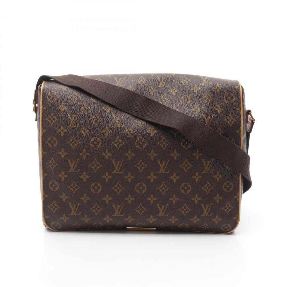 Louis Vuitton Abesses Shoulder Bag Canvas Leather Monogram Brown